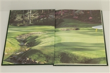 1987 Masters Tournament Annual Book - Signed By Winner Larry Mize JSA ALOA