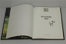 1987 Masters Tournament Annual Book - Signed By Winner Larry Mize JSA ALOA