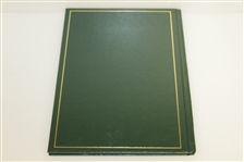 1987 Masters Tournament Annual Book - Signed By Winner Larry Mize JSA ALOA