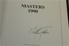 1990 Masters Tournament Annual Book - Signed By Winner Nick Faldo JSA ALOA