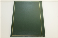 1990 Masters Tournament Annual Book - Signed By Winner Nick Faldo JSA ALOA