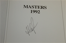 1992 Masters Tournament Annual Book - Signed By Winner Fred Couples JSA ALOA