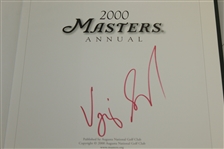2000 Masters Tournament Annual Book - Signed By Winner Vijay Singh JSA ALOA
