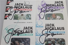 Jack Nicklaus Signed 1995 Memorial Tournament Calling Cards - Full 4 Card Series JSA ALOA