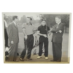Arnold Palmer & Gary Player Dual Signed Vintage Photo JSA ALOA