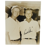 Arnold Palmer Signed Vintage Posed Photo with Jack Nicklaus JSA ALOA