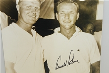 Arnold Palmer Signed Vintage Posed Photo with Jack Nicklaus JSA ALOA