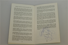 1979 Masters Tournament Spectator Guide Signed By Palmer, Nicklaus & Others JSA ALOA