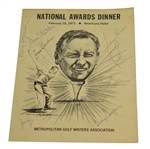 Nicklaus, Casper, & others Signed 1971 Metropolitan Golf Writers Association Program JSA ALOA
