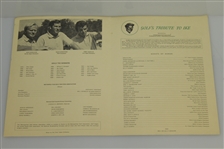 Nicklaus, Casper, & others Signed 1971 Metropolitan Golf Writers Association Program JSA ALOA