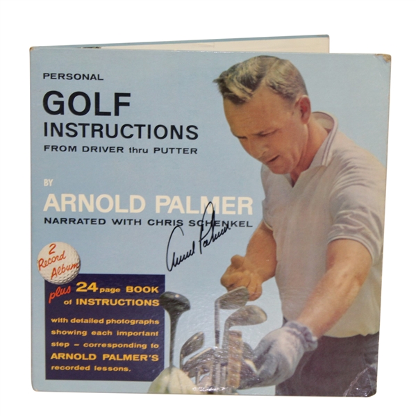 Arnold Palmer Signed Personal Golf Instruction Two Record Set with Instruction Booklet JSA ALOA