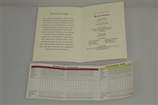 Byron Nelson Signed Philadelphia Country Club Scorecard with Funeral Program JSA ALOA