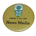 1975 PGA Championship Media Badge - Nicklaus Win