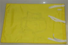 Zach Johnson Signed 2007 Masters Flag with Inscription JSA ALOA