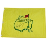 Vijay Singh Signed 2000 Masters Embroidered Flag JSA ALOA