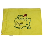 Phil Mickelson Signed 2004 Masters Flag JSA ALOA