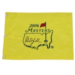 Phil Mickelson Signed 2006 Masters Flag JSA ALOA