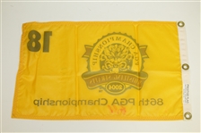 Vijay Singh Signed 2004 PGA Championship at Whistling Straits Yellow Flag JSA ALOA