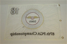 Phil Mickelson Signed 2005 PGA Championship at Baltusrol Pairing Guides with Embroidered Flag JSA ALOA