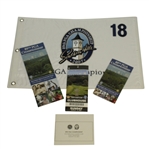 2007 PGA Championship at Southern Hills Embroidered Flag & Pairing Guides - Woods Victory