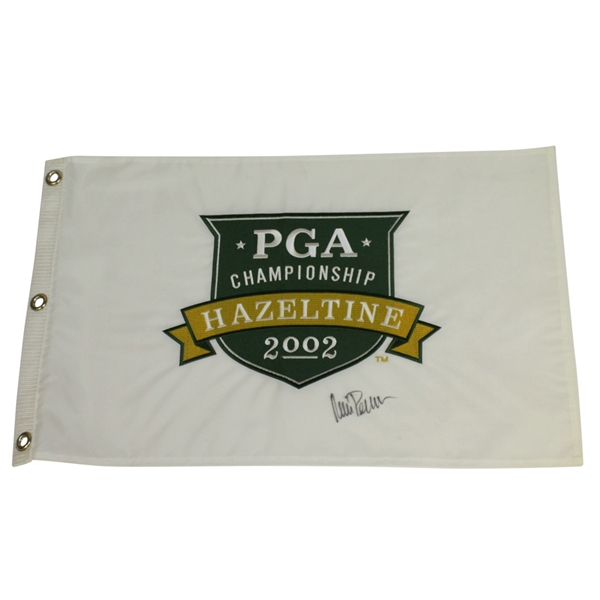 Rich Beem Signed 2002 PGA Championship at Hazeltine Embroidered Flag JSA ALOA