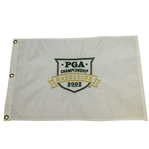 2002 PGA Championship Embroidered Flag White Version - Rich Beem Winner