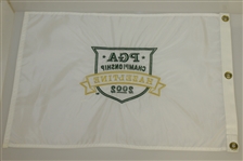 2002 PGA Championship Embroidered Flag White Version - Rich Beem Winner
