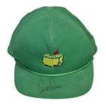 Arnold Palmer Signed Vintage Green Masters Hat JSA ALOA