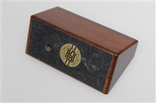 Augusta National Golf Club Sitting Cherry Wood Sitting Clock w/ Quartz Face