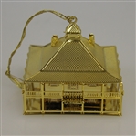 Golden Augusta National Golf Club Clubhouse Ornament w/ Box