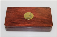 Augusta National Golf Club Auburn Wood Keepsake Box - Made in USA