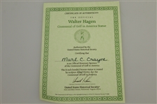 Walter Hagen Bronze Statue Mid-Swing - Golfer of the Decade 1918 to 1927