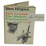 Ben Hogan Signed 1st Ed. 1957 Book Five Lessons: The Modern Fundamentals of Golf JSA ALOA