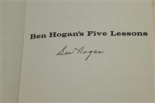 Ben Hogan Signed 1st Ed. 1957 Book 'Five Lessons: The Modern Fundamentals of Golf' JSA ALOA
