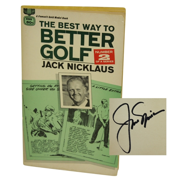 Jack Nicklaus Signed The Best Way to Better Golf 1968 Book JSA ALOA