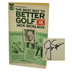 Jack Nicklaus Signed The Best Way to Better Golf 1968 Book JSA ALOA