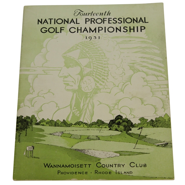 1931 PGA Championship Program - Wannamoisett CC - Tom Creavy Winner