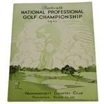 1931 PGA Championship Program - Wannamoisett CC - Tom Creavy Winner