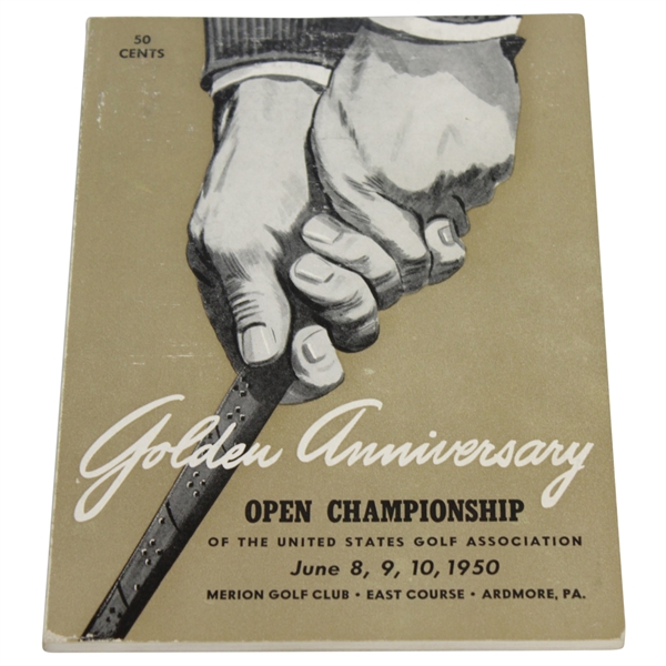 1950 US Open Championship Program - Merion Golf Club - Ben Hogan Winner