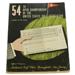 1954 US Open Championship at Baltusrol Golf Club Program - Ed Furgol Winner