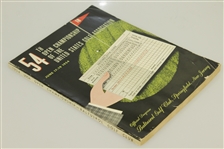 1954 US Open Championship at Baltusrol Golf Club Program - Ed Furgol Winner