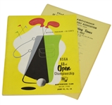 1952 US Open Championship at Northwood CC Program & Pairing Sheet - Julius Boros Winner