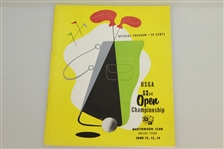 1952 US Open Championship at Northwood CC Program & Pairing Sheet - Julius Boros Winner