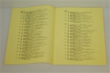 1952 US Open Championship at Northwood CC Program & Pairing Sheet - Julius Boros Winner