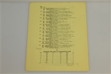 1952 US Open Championship at Northwood CC Program & Pairing Sheet - Julius Boros Winner