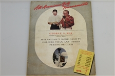 1946 US Open Championship at Canterbury Program - Lloyd Mangrum Winner