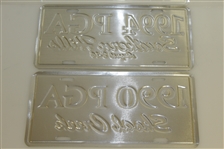 1990 & 1994 Official PGA Championship License Plates - Shoal Creek & Southern Hills