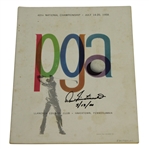Dow Finsterwald Signed 1958 PGA Championship at Llanerch CC Program JSA ALOA