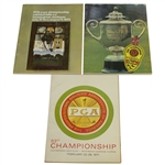 PGA Championship Programs - 1971, 1972 & 1973 - (2) Nicklaus & Player Victories