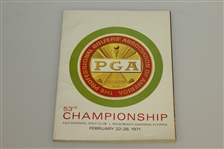 PGA Championship Programs - 1971, 1972 & 1973 - (2) Nicklaus & Player Victories